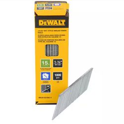 DEWALT 1-1/2 in. x 15-Gauge DA 34-Degree Bright Finish Nails (1000-Pack) #DEW-792