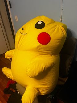 Xl picachu about 3 feet tall and 21/2 fe