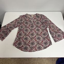 J.Crew blouse featuring a paisley medallion print,