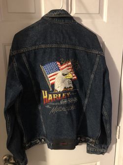 Harley Davidson, jean jacket