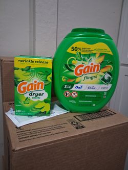 Gain Laundry Pods & Gain Fabric Softener Sheets