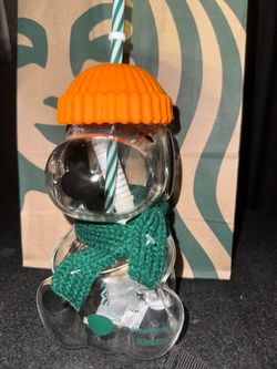 Starbucks snoopy glass cup