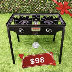 Double Burner Stove Outdoor Propane Catering Cooking Equipment New Firm Prices Estufa De 2 Quemadores Gas Propano 