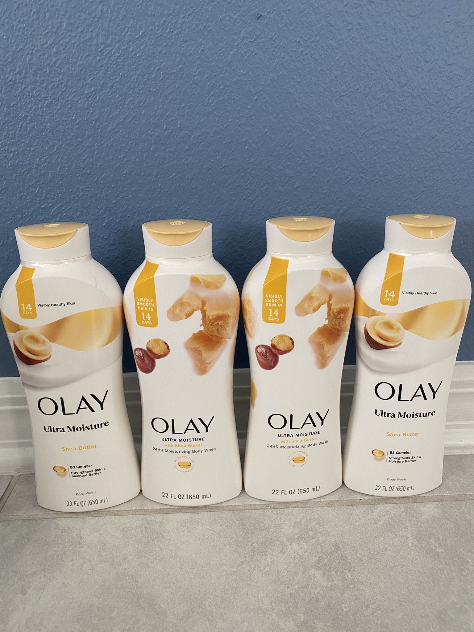 4 Brand New Olay Body Wash Bundle Set