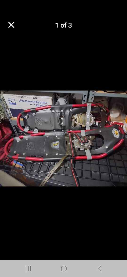 Snow Shoes And Portable Stove 