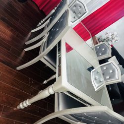 Juego De Comedor De 6 Sillas 