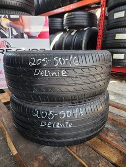 205 50R 16 USED TIRES DELINTE 2055016 USED TIRES (PAIR) MOUNT BALANCE INCLUDED