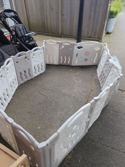 Playard play yard corral playpen gates