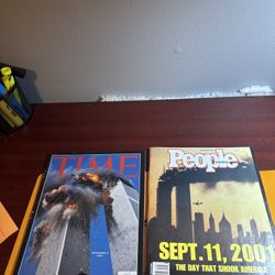 Vintage Time & People Magazines (2), Sept 11, 2001, 9/11, Iconic Photos