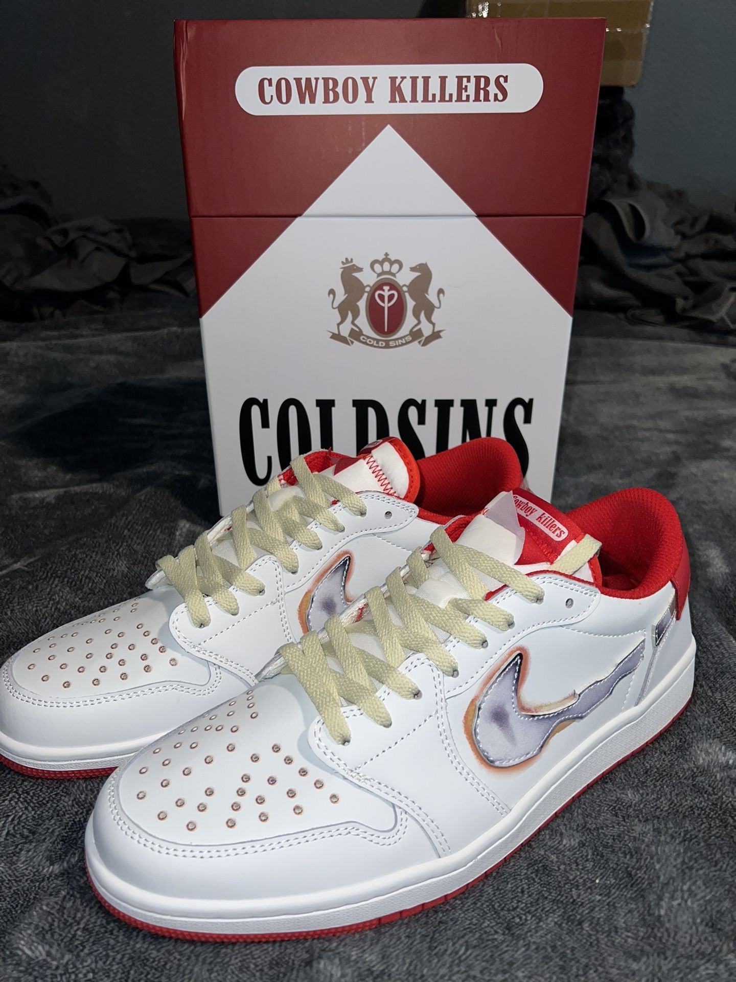 Cold Sins “Cowboy Killers” Jordan 1 Low Customs 10.5M