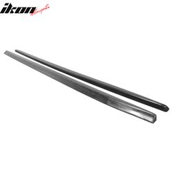 Fits 2006-2010 Audi S8 D3 MX Side Skirts Extension Bottom Line Rocker Panel Black PU