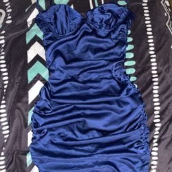 Royal Blue Mini Dress FN 