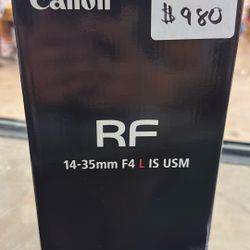 CANON RF 14-35mm F4 IS USM LENSE