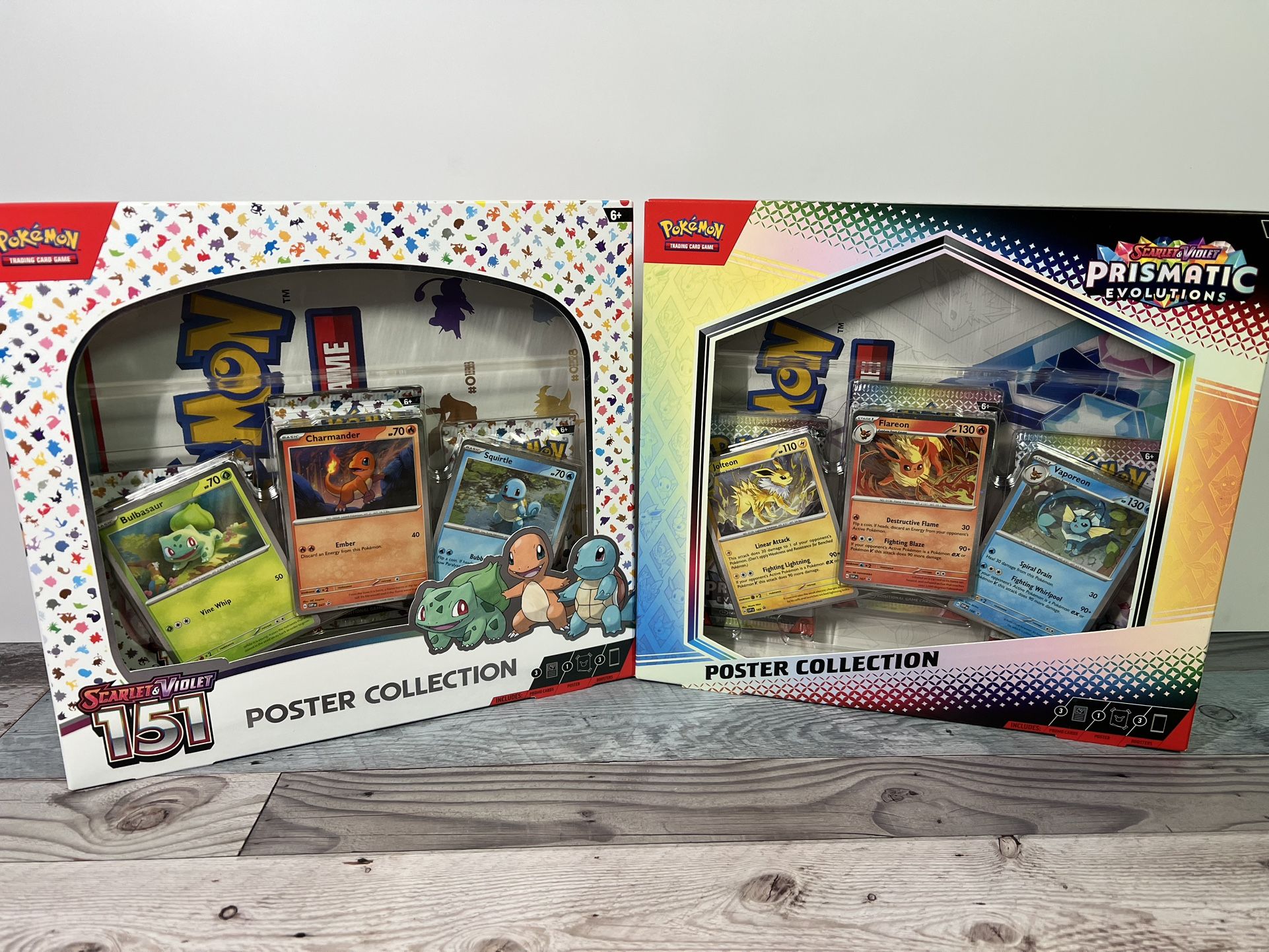 Pokemon 151 and Prismatic Evolutions Póster Collection