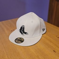 New Era 59FIFTY Boston Red Sox Hat 7 1/8 “BIG DADDY Ent.” White