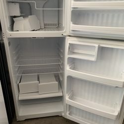 Top And Bottom White Fridge 