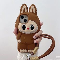 Three-dimensional Labubu Apple 16plus mobile phone case