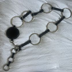 Michael Kors Leather and Chain-Link Belt Gently preloved 