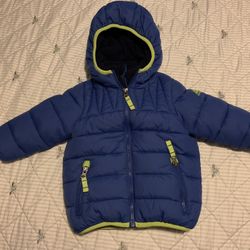 18 Month Fleece Lined Puffer Coat In EUC