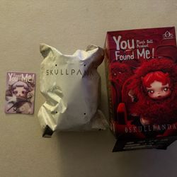 POP MART x Skullpanda You Found Me Series Plush Doll Pendant Figure - Ratty Bear