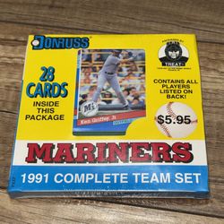 1991 Donruss Seattle Mariners Team Set Ken Griffey Jr Front Sealed Unopened