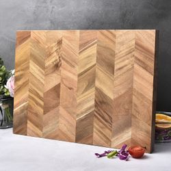 Bill.F® End Grain Wood Butcher Block Kitchen Chopping Board
