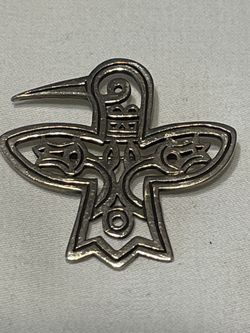 • James Avery Sterling Silver Thunderbird Southwest Brooch/pin Retired