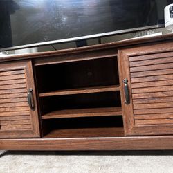 Wooden TV Stand with Storage