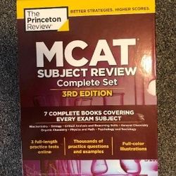 Unused Princeton MCAT Books