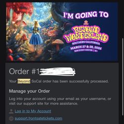 Beyond Wonderland GA 2 Day Pass 