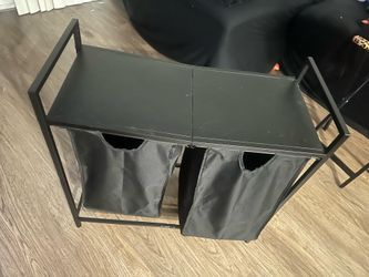 Black Laundry table and basket!