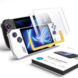 JSAUX ROG Ally Screen Protector 2-Pack, Ultra HD Glass 9H Matte Finish