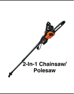 New Other WORX 10" 2-In-1 Electric Chainsaw/Pole Saw 8 Amp Up to 10 ft.