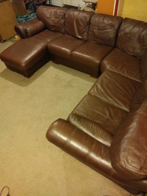 Premium Leather sectional Couch