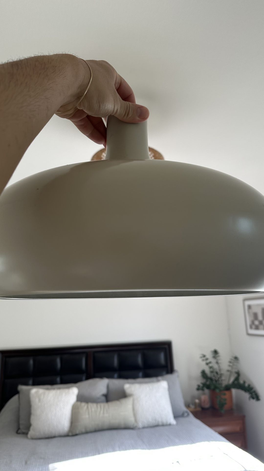 Gray Hanging Pendant Lighting From IKEA