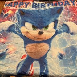 Sonic the Hedgehog Happy Birthday Banner