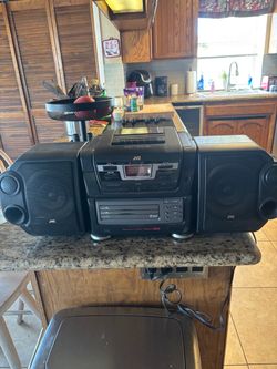 JVC PC-XC8 Boom Box CD Changer/ Tape/ Radio