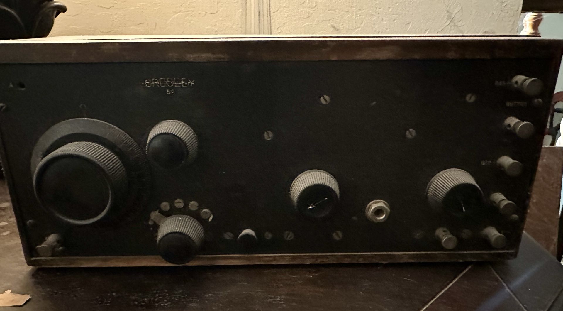 vintage Crosley Model 52 AM radio receiver from 1924. $160
