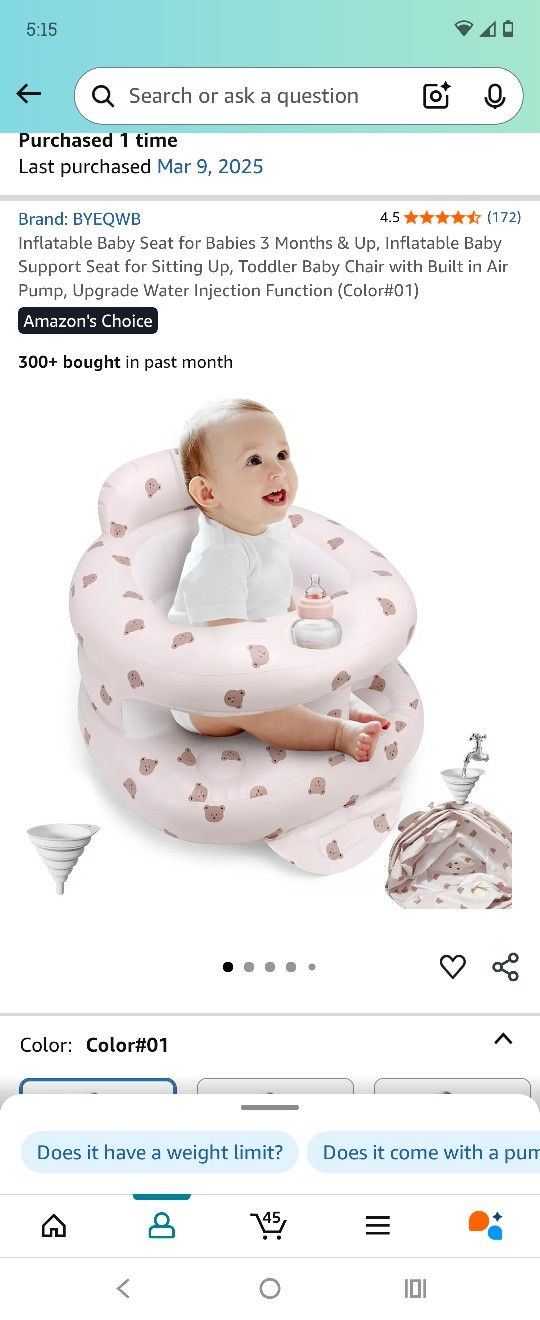 Inflatable Baby Chair 