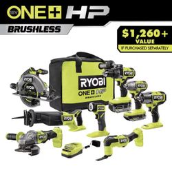 RYOBI 8 Piece Set