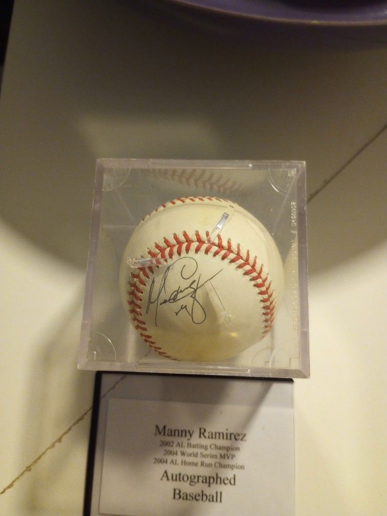 Manny Ramirez Autographed Baseball