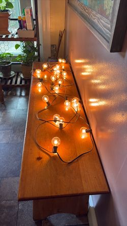 Globe String Lights with Clear Bulbs
