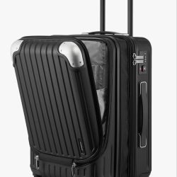 LEVEL8 20" Carry-On Luggage, Black