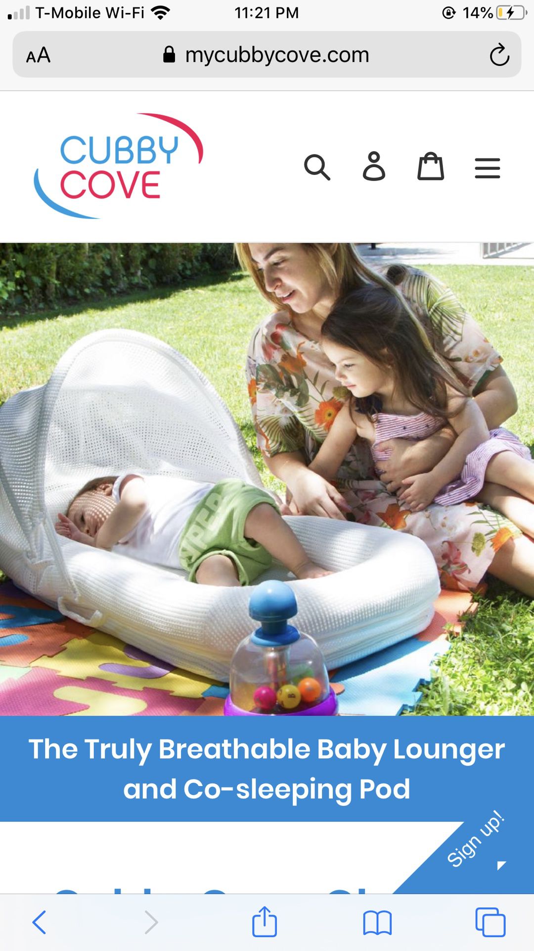Cubby cove The Truly Breathable Baby Lounger and Co-sleeping Pod , baby nest , baby bed , newborn better then DockATot