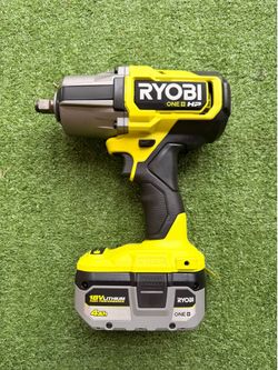 RYOBI 1/2 high torque impact wrench with 4ah HP battery