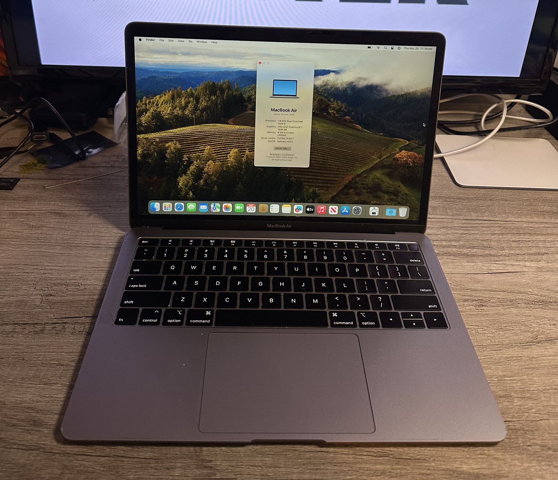 2018 13” MacBook Pro: 1.6Ghz i5, 8GB, 128GB SSD