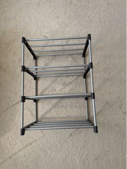 Mainstays 4-Tier Shoe Rack – Simple, Space-Saving Shoe Organization