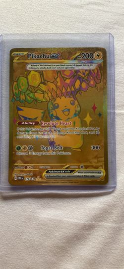 Gold Pikachu Prismatic Evolutions