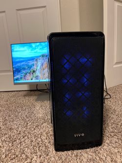 Gaming PC with monitor
