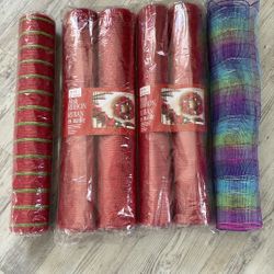 7 Mesh Ribbon Rolls 